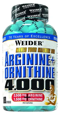 £30.99 • Buy Weider Arginine + Ornithine 4000 Promotes Nitric Oxide Synthesis | 180 Capsules