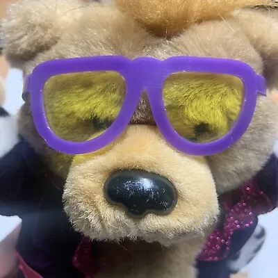 Vintage 10  Teddy Grahams Stuffed Plush Bear W/sunglasses & Jacket - Nabisco • $10.11