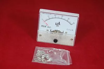 DC 50uA Analog Ammeter Panel AMP Current Meter 85C1 0-50uA DC Directly Connect • $6.08