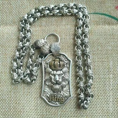 Rare Chinese Miao Tibetan Silver Handmade Necklace Jewelry Noble Gift • $49.99