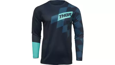 NEW THOR Sector Birdrock Jersey Midnight/Mint - MOTORCYCLE/OFFROAD/ATV • $24.95