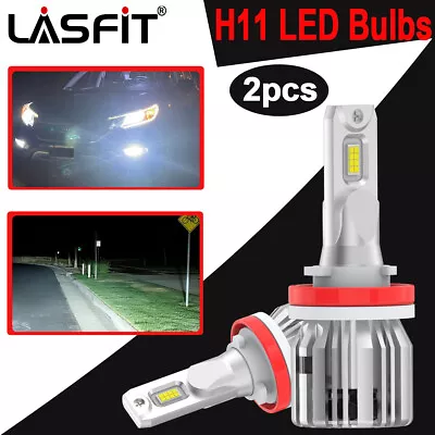 2pcs H11 LED Headlight Bulbs 50W High Or Low Beam For Silverado 2500HD 2020-2023 • $34.99