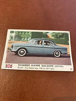 Dandy Gum - Motor Cars ( Coloured ) #35 Humber Hawk Saloon • £2