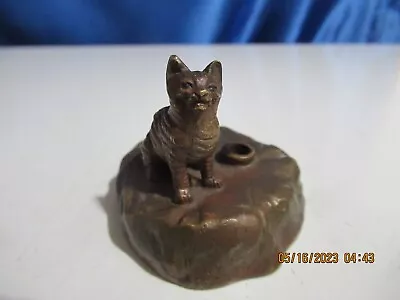 Viennese Bronze Cat Table Bell/ Bell Button Push Bell Call Ringer  Cable • $299