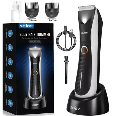 Manscape Groin Hair Trimmer For Men's Electric Ball Trimmer Wet/Dry Body Shaver  • $14.75