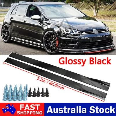 $45.95 • Buy 86.6  Side Skirt Extension Splitter For VW For Golf MK5 MK6 MK7 MK8 For GTI