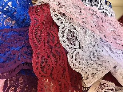 Nottingham Flat Lace Trim 6cm Wide Choice Of Colour And Length Sewing Crafts • £2.45