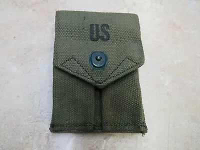 Us M1923 M1956 Colt 1911 45 Double Mag Magazine Pouch Od Canvas Post Vietnam • $19.95