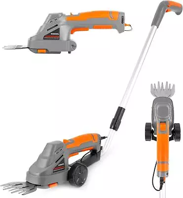 7.2V Cordless Hedge Trimmer Handheld Grass Shear Electric Garden Shrub Cutter • £36.95