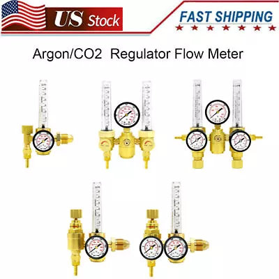 Argon/CO2 TIG MIG Flow Meter Regulator Gauge Welding Gas-saving CGA580 Inlet • $31.99