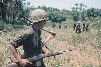 Vietnam  War  Photo --   US Soldiers In The Jungle • $3.99