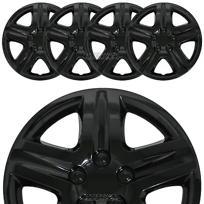 $79.99 • Buy 17  Black Set Of 4 Wheel Covers Full Rim Hub Caps Fit R17 Tire & Steel Wheels