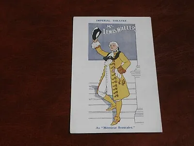Original  Theatre Advertising Poster Postcard - Mr Lewis Waller. • £5.99