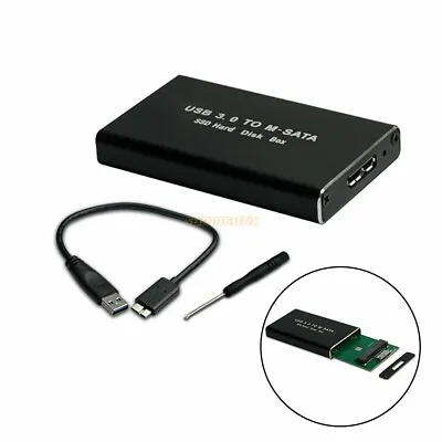 $17 • Buy External MSATA SSD To USB 3.0 SuperSpeed Converter Adapter Enclosure Case Au