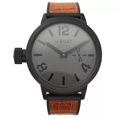 U-BOAT Flightdeck U-6497 135.5324 Black PVD 50mm Manual Wind Men's Watch • $2786