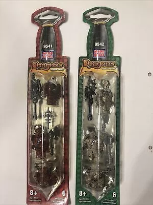 Lot Of 2 MEGA BLOKS DRAGONS Spiritus Guild Sword Pack Figure Set 9541 & 9542 . • $19.99