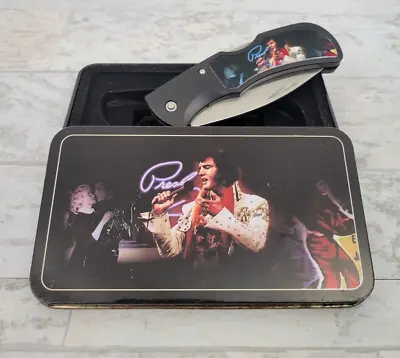 Elvis Presley Folding Knife In Tin KKC Image Great Collectible Item  • $5