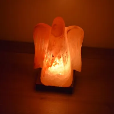 £23.99 • Buy Himalayan Pink Crystal Angel Salt Lamp 100% Rock Salt Meditation Lamp 2-3kg Gift