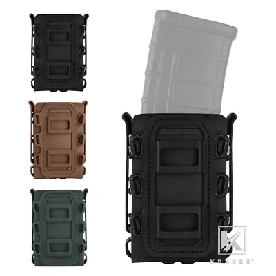 KRYDEX Soft Shell Magazine Pouch 5.56 7.62 Mag Carrier With Molle Clip • $15.49