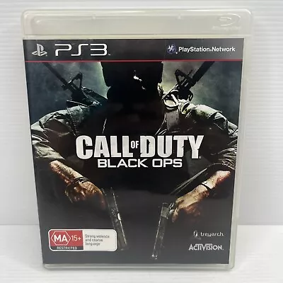 Call Of Duty Black Ops Sony PlayStation 3 Game COMPLETE - PS3 - Free Shipping • $10