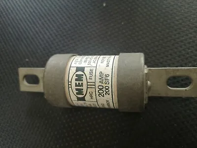 MEM 200SF6 200 A HRC GG Fuse Links 415v BS88:2:1988  NEW OLD STOCK • £8.50