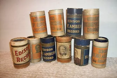 Lot Of 10 Phonograph Record Cylinders Edison Columbia Antique Records/Lot #1 • $9.99