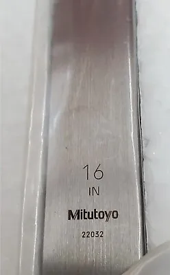 New Mitutoyo 16” Steel Square Calibration Inspection Gauge Gage Block AS-2 • $399.95