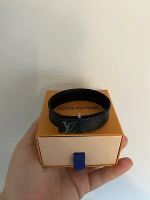 Louis Vuitton LV Slim Bracelet Grey Monogram - Size 21 • £180