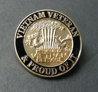 Republic Of Vietnam Service Vet Veteran Lapel Pin Badge 1 Inch • $5.64