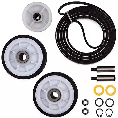 303373 Dryer Drum Support Roller Belt Idler Pulley Repair Kit For Maytag Dry... • $50.05