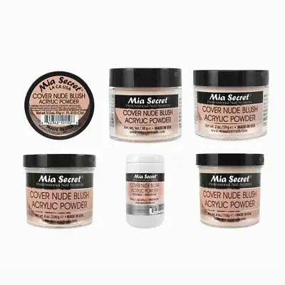 Mia Secret Cover Nude Blush Acrylic Powder 1/2oz 1oz 2oz 4oz 8oz 24oz ~Pick Size • $99