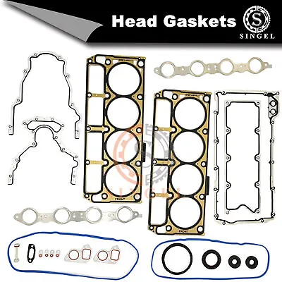 LS Gasket Set Kit &LS9 Head Gaskets LS1/LS6/LQ4/LQ9/4.8/5.3/5.7/6.0L GEN III • $55.99