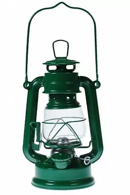 Hurricane Kerosene Oil Lantern Emergency Hanging Light Lamp - Green - 8 Inch • $15.95