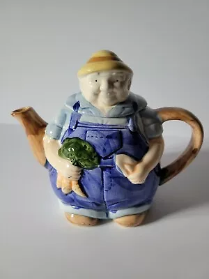 Mary Ann Baker's Grandpa Farmer Tea Pot Ceramic By Tagiri • $10