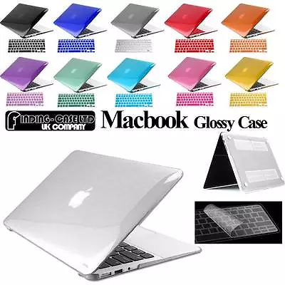 Glossy Clear Case Cover + Keyboard Skin For Apple MacBook Air Pro 11 13 15 Inch • £9.49