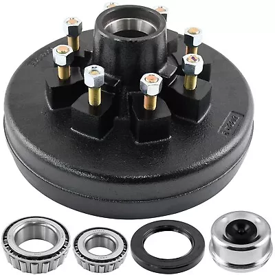 12  X 2  Trailer Brake Hub Drum 8 On 6.5  For 7000-8000 Lbs. Axle • $90.99