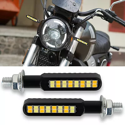 Motorcycle LED Turn Signals Blinker Lights DRL For Harley Suzuki Yamaha Kawasaki • $15.69