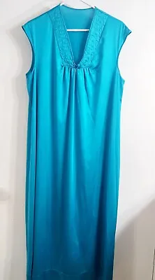 Vintage Jc Penny Teal Gown With Cap Sleeves • $16