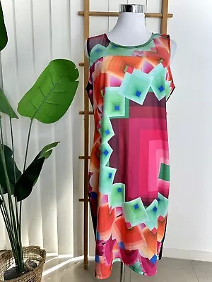 Desigual Multicolour Vibrant Pattern Dress Women’s Size XL (12)  • $30.80