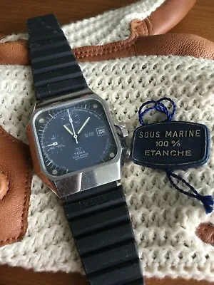 Yema Sous Marine Y10 Vintage Chronograph Valjoux 7754 Monaco Style • £1550.92