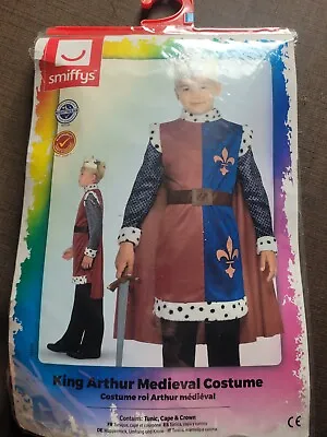 King Arthur Boys Fancy Dress Medieval Historic Nativity Childs Kids Costume • £6