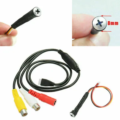 3.7mm 800TVL Mini Lens CCTV Cam Home Hidden Micro HD Security Small Screw Camera • $26.99