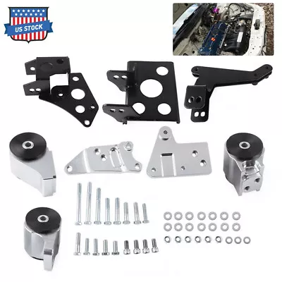 Engine Mount Bracket K-Swap EK For 96-00 Civic K20 K24 K-Series Chassis US STOCK • $80.99