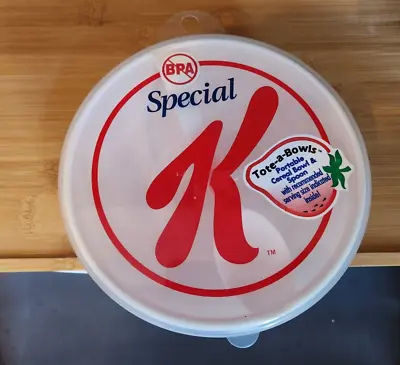 Kellogg's Special K Promotional Tote-a-Bowls Portable Ceral Bowl With Spoon • $39.31