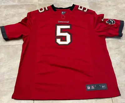 Josh Freeman 5 Tampa Bay Buccaneers Red Nike Mens Adult XL Jersey READ DESCRIPT • $19.95