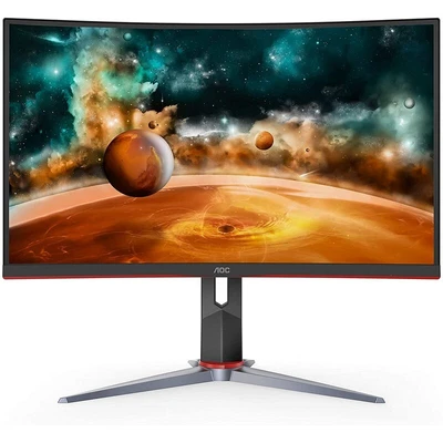 $396.95 • Buy AOC 27  Curved VA QHD 1500R Free-Sync Premium 1ms, 144Hz DP, HDMI Gaming Monitor