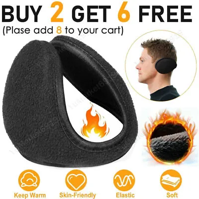 Women Men Winter Ear Warmers Ear Muffs Fleece Plush Earmuffs Behind Band Head • $5.46