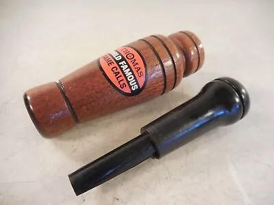 Vtg THOMAS WORLD FAMOUS GAME CALLS Goose/Duck Call CLEAN WORKS • $27.50