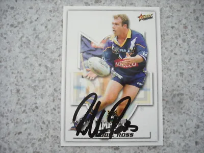 $5.99 • Buy Nrl Rugby League Card Personally Signed & Coa 2001 Robbie Ross Storm
