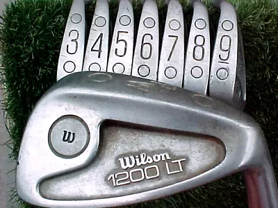 Vintage Wilson 1200 LT Stainless Steel Golf Clubs Irons Set 3 - PW All Original • $48